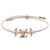 Bracciale con Charm LV Crew Louis Vuitton Rosa Bianco D'oro