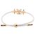 Bracciale con Charm LV Crew Louis Vuitton Rosa Bianco D'oro - vista 2