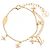Bracciale con ciondolo Louis Vuitton LV Floragram Bianco D'oro