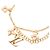 Bracciale con ciondolo Louis Vuitton LV Floragram Bianco D'oro - vista 2