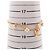 Bracciale con ciondolo Louis Vuitton LV Floragram Bianco D'oro - vista 7
