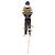 Spilla Chanel Mademoiselle Doll 100th Anniversary Nero Beige D'oro - vista 2