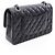 Borsa a tracolla Chanel Matelassé Double Flap Nero - vista 2