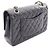 Borsa a tracolla Chanel Matelassé Double Flap Nero - vista 2