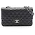 Borsa a tracolla Chanel Matelassé Double Flap Nero