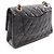 Borsa a tracolla Chanel Matelassé Double Flap Nero - vista 2