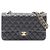 Borsa a tracolla Chanel Matelassé Double Flap Nero