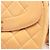 Borsa a tracolla Chanel Matelassé con nappina Beige - vista 6