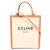 Céline Celine Small Vertical Cabas 2-Way Tote Bag Braun Roh