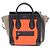 Céline Borsa a mano 2-Way Celine Luggage Nano Shopper Nero Beige Arancione