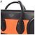 Céline Borsa a mano 2-Way Celine Luggage Nano Shopper Nero Beige Arancione - vista 10