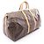 Louis Vuitton Keepall Bandoulière 55 Monogram Boston Bag Marrone Monogramma - vista 2