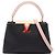 Borsa Louis Vuitton Capucines PM Noir Crème Nero Rosa Crudo
