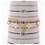 Bracciale Louis Vuitton LV Floragram Bianco D'oro - vista 7