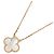 Collana Van Cleef & Arpels Vintage Alhambra Bianco D'oro