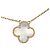 Collana Van Cleef & Arpels Vintage Alhambra Bianco D'oro - vista 3