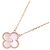 Collana Van Cleef & Arpels Vintage Alhambra in madreperla rosa D'oro