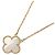 Van Cleef & Arpels Vintage Alhambra Halskette aus Perlmutt Weiß Golden