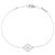 Bracciale Sweet Alhambra Diamanti Van Cleef & Arpels Argento