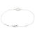 Bracciale Sweet Alhambra Diamanti Van Cleef & Arpels Argento - vista 2