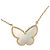 Collana Van Cleef & Arpels Lucky Alhambra Papillon Bianco D'oro - vista 3