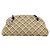Chanel Just Mademoiselle Quilted Patent Medium Beige