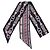 Hermès Hermes Twilly HARNAIS EN ROSACE Scarf Pink Multiple colors Navy blue