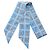 Hermès Hermes Twilly Couvertures et Tenues de Jour Scarf Blu Multicolore