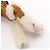Charm Hermès Buddy Marrone e Bianco in Pelliccia e Agnello - vista 6