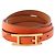 Hermès Hermes HERMES Bracciale Lungo Be Api Marrone Arancione