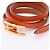 Hermès Hermes HERMES Bracciale Lungo Be Api Marrone Arancione - vista 3