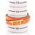 Hermès Hermes HERMES Bracciale Lungo Be Api Marrone Arancione - vista 5