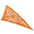 Hermès Foulard Triangolare Hermes Pointu Bolduc Marrone Arancione - vista 2