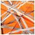 Hermès Foulard Triangolare Hermes Pointu Bolduc Marrone Arancione - vista 5