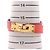Hermès Bracciale Charm Hermes Mini Kelly Double Tour Rosso D'oro - vista 6