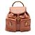 Gucci Bamboo Leder-Rucksack Braun