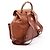 Gucci Bamboo Leder-Rucksack Braun - Ansicht 2