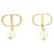 Orecchini a lobo Christian Dior Petite CD E1520PTCRS Bianco