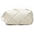 Borsa a tracolla in pelle bianca Bottega Veneta Bianco - vista 3