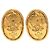 Orecchini a clip Chanel Vintage Coco Mark D'oro