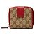 Cartera bi-fold Gucci GG Canvas Roja Beige