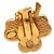 Chanel Coco Mark Clip-Ohrringe mit Kleemotiv Pink Golden - Ansicht 3