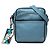 Borsa a tracolla Prada con placca logo triangolare Blu chiaro