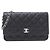 Portafoglio a catena/spalla Chanel AP4241 Nero Bordò