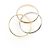 Anello Cartier Trinity in oro rosa bianco e giallo 18K - vista 3