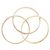 Anello Cartier Trinity in oro rosa bianco e giallo 18K - vista 3