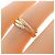 Anello Cartier Trinity in oro rosa bianco e giallo 18K - vista 4