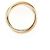 Anello Cartier Trinity 18K Oro Bianco Giallo e Rosa - vista 2