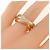 Anello Cartier Trinity 18K Oro Bianco Giallo e Rosa - vista 4