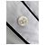 Autre Marque Camicia Ami Alexandre Mattiussi Bianca con Bordi Neri Nero Bianco - vista 11